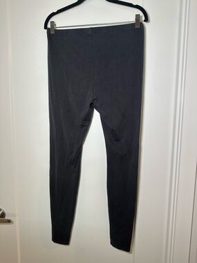 Eileen Fisher Grey Lightweight Cotton Stretch Jersey Leggings size Small